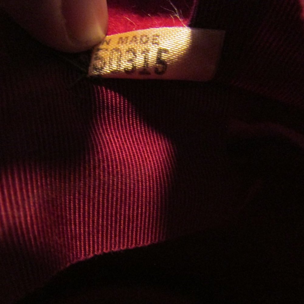 vintage women's magenta faux fur bucket hat with ribbon band and bow size 18 - Picture 7 of 7